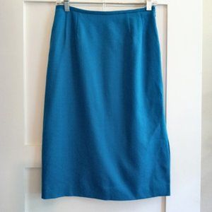 Kasper Teal lightweight Wool Skirt